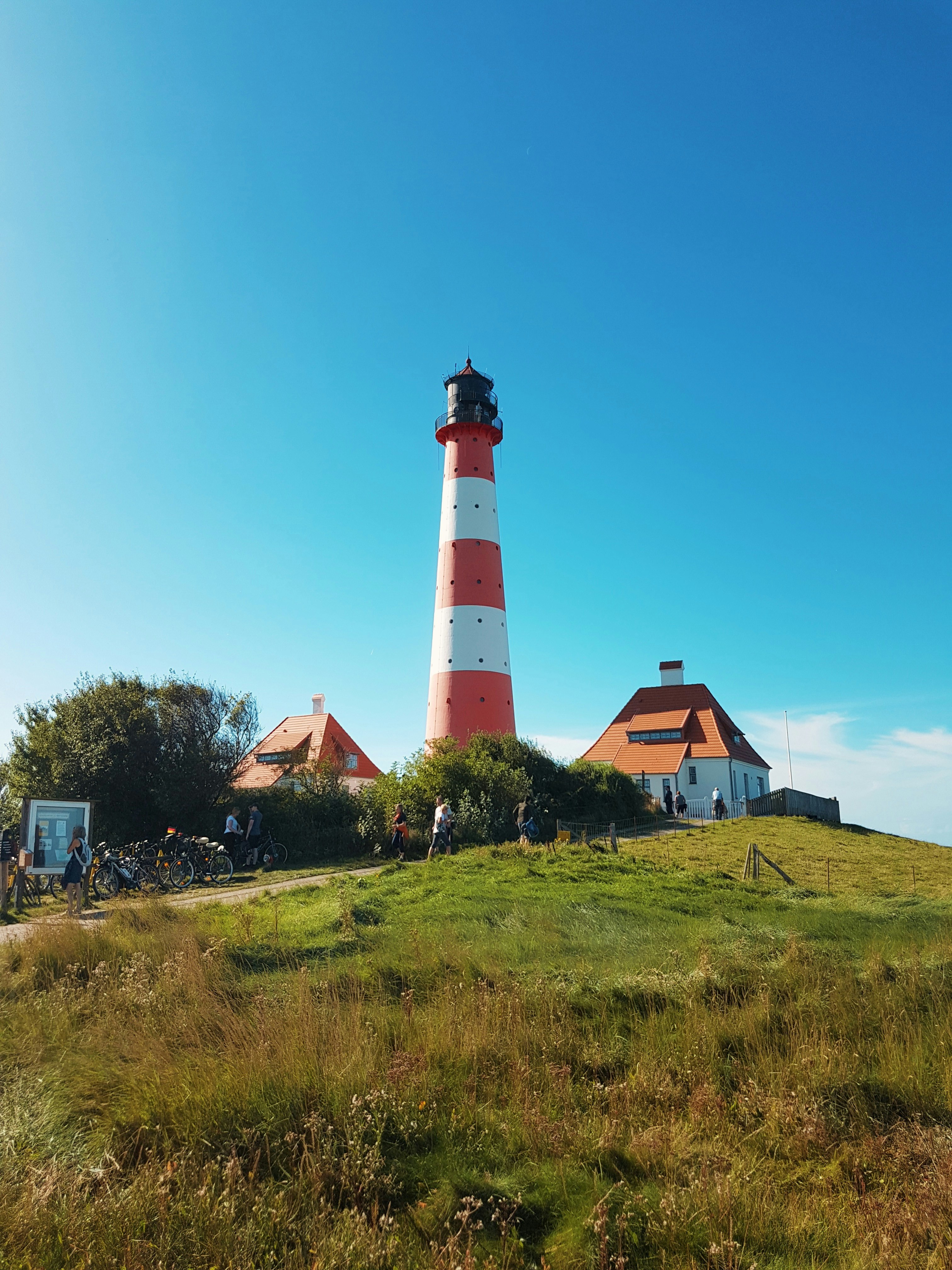 houses near lighthouse